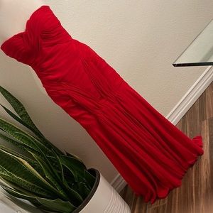 Red gown